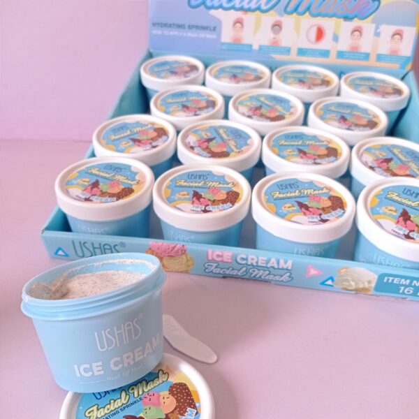 Mascarilla Facial Exfoliante Ice Cream Ushas - Imagen 2