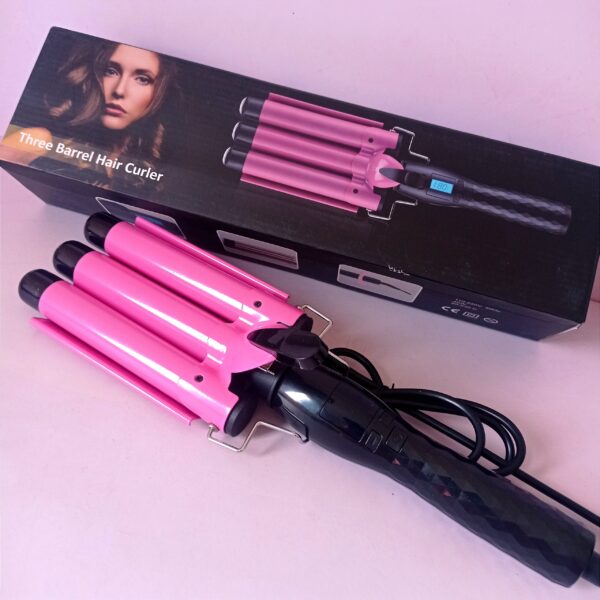 Plancha Rizadora Jumbo Waver 3 Tubos