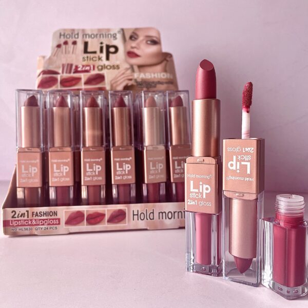 Labial Líquido + Barra (2 en 1) Hold Morning