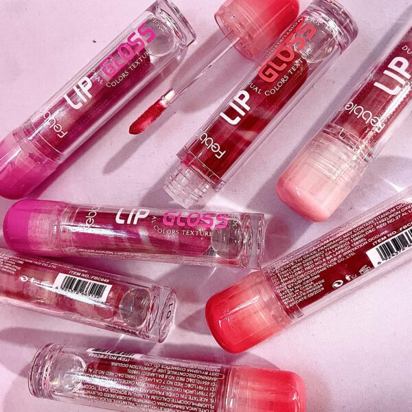 Lip Gloss Dual Colors Texture Febble
