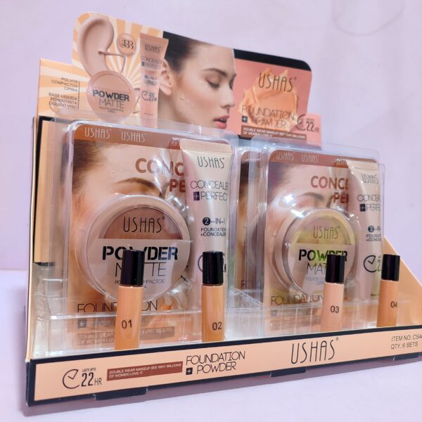 Corrector y Base + Polvo Compacto Ushas - Imagen 2