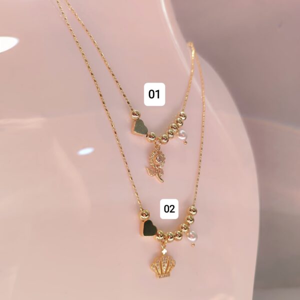 Cadena Oro Chino con Dijes Cute - Imagen 2