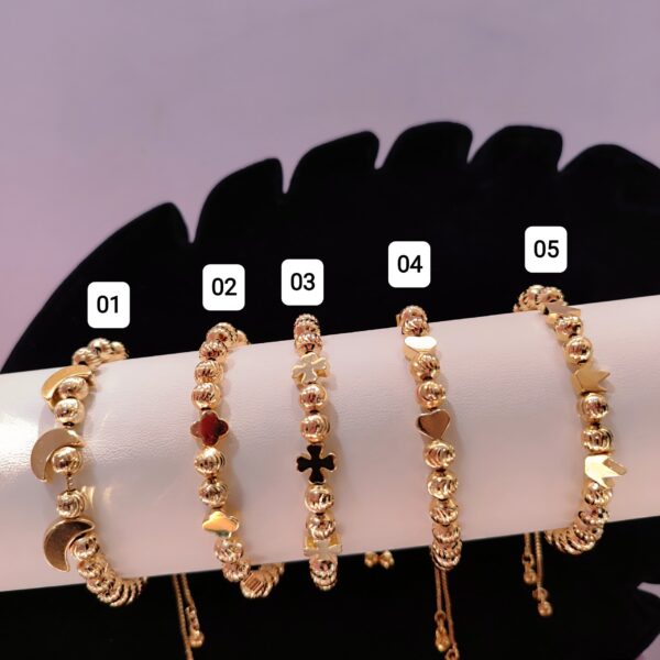 Pulseras Balin con 3 Dijes Cute - Imagen 2
