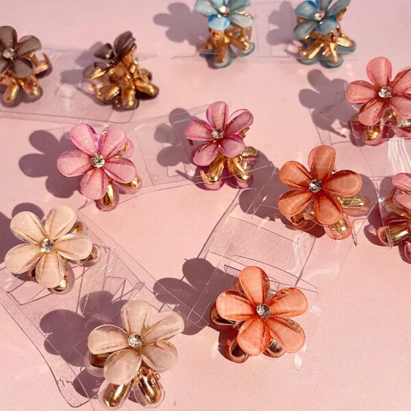 -Docena- Mini Pinzas Hawaianas Flor Tendencia (#6)