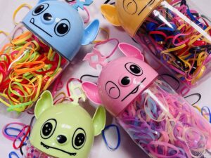 Liguitas para el Cabello con Estuche de Stitch