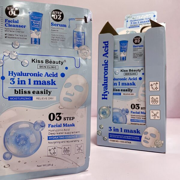 Kit 3 en 1 (Jabón+Sérum+Mascarilla) Kiss Beauty - Imagen 2