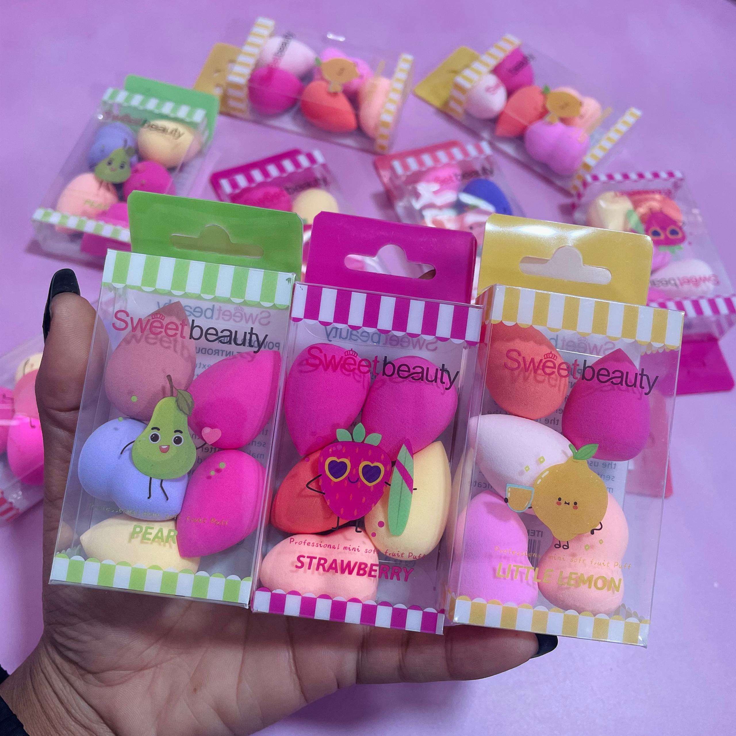 Mini Esponjas Beauty Blender x5 Cajita de Frutas